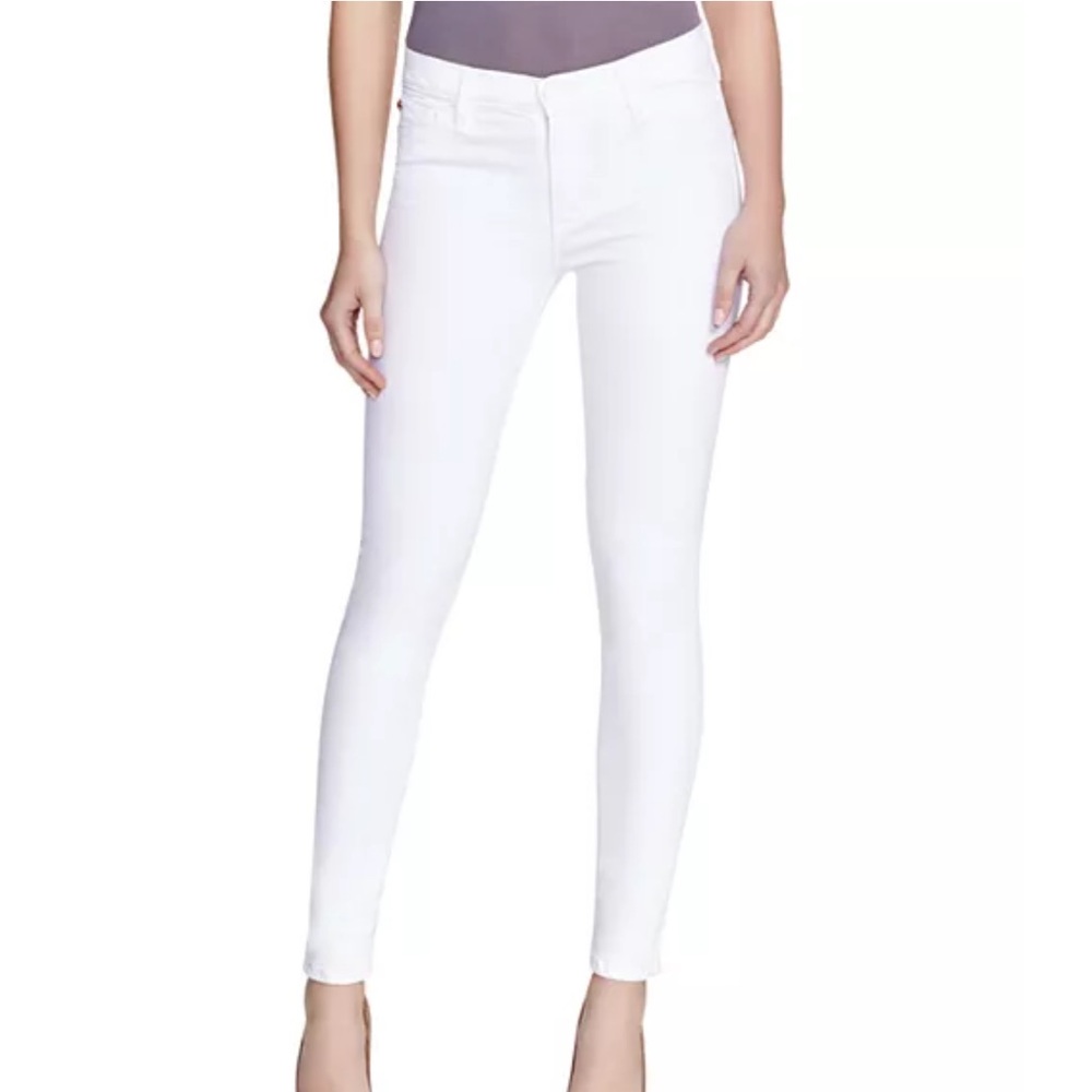Hudson Nico Super Skinny White Jeans. Sz 26. EUC